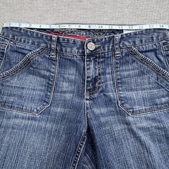 Tommy Hilfiger Womens Sz 8 Blue Denim Mid Rise American Splendor Trousers Jeans - Picture 9 of 14